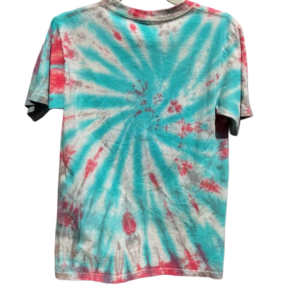 Sanrio Kuromi Beach Day Graphic T-Shirt Upcycled Tie-Dye Size S - Picture 4 of 5